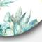 Designart - Pastel Toned Succulent Housplants - Traditional Metal Circle Wall Art
